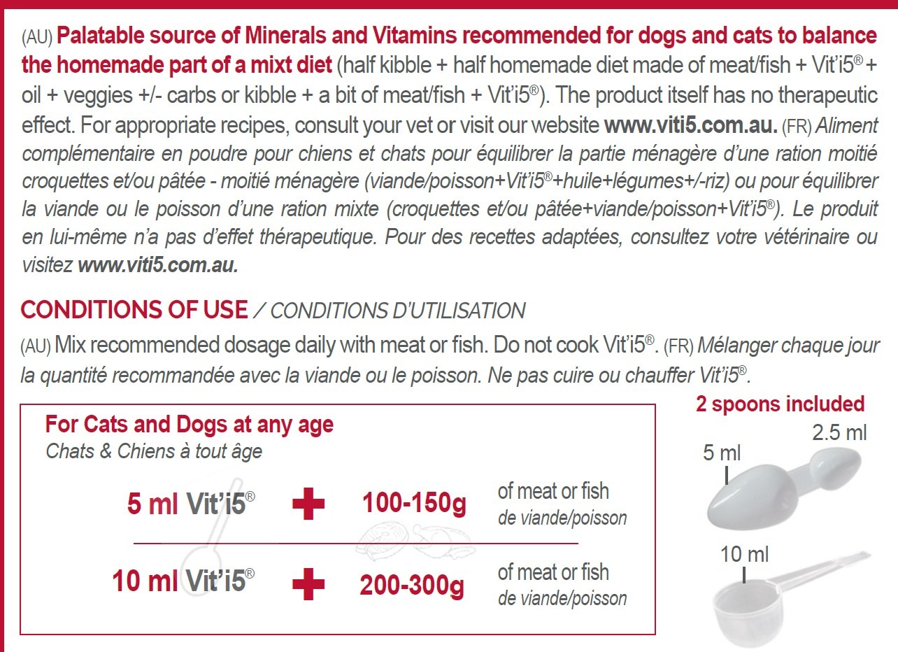Viti5 Half-Half label Use Viti5 Half-Half label How to Use