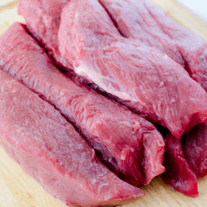 home cooked kangaroo meal for a dog