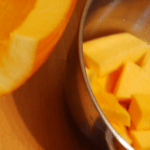 diced pumpkin